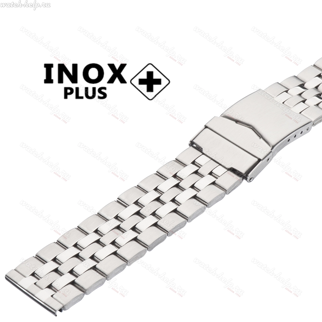 Картинка INOX PLUS N-401 Stainless steel - браслет для часов комбинированный 3, сталь, Китай