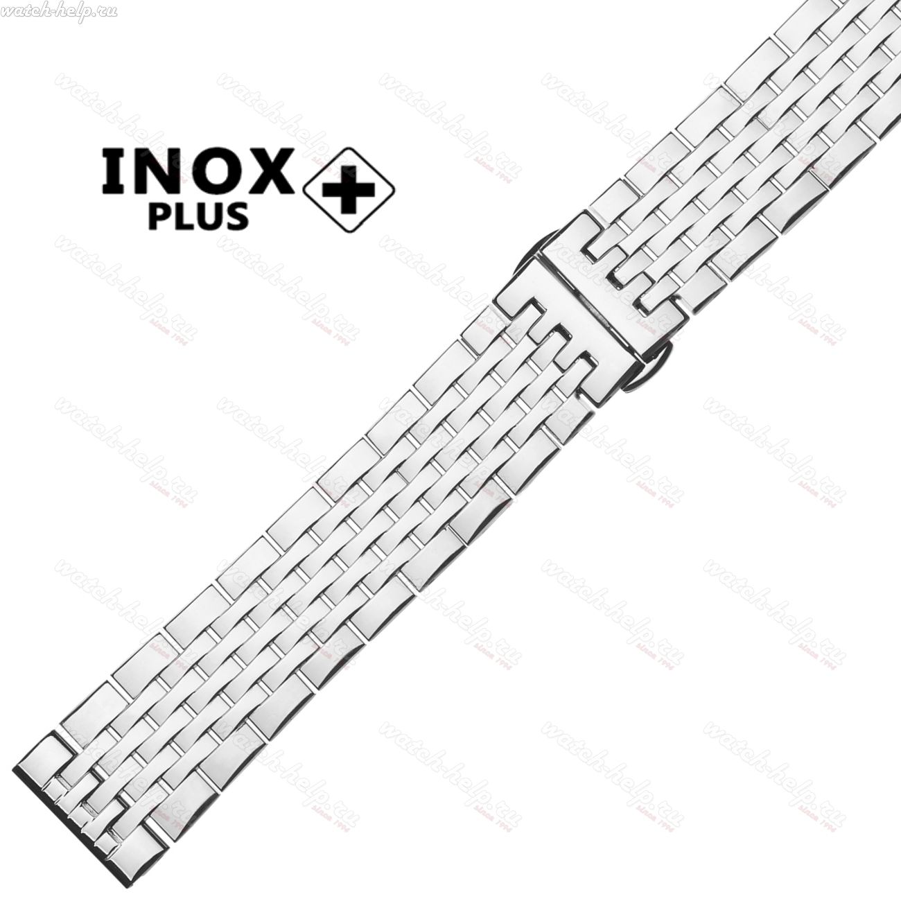 Картинка INOX PLUS G-507 Stainless steel - браслет для часов сталь полированная, сталь, Китай