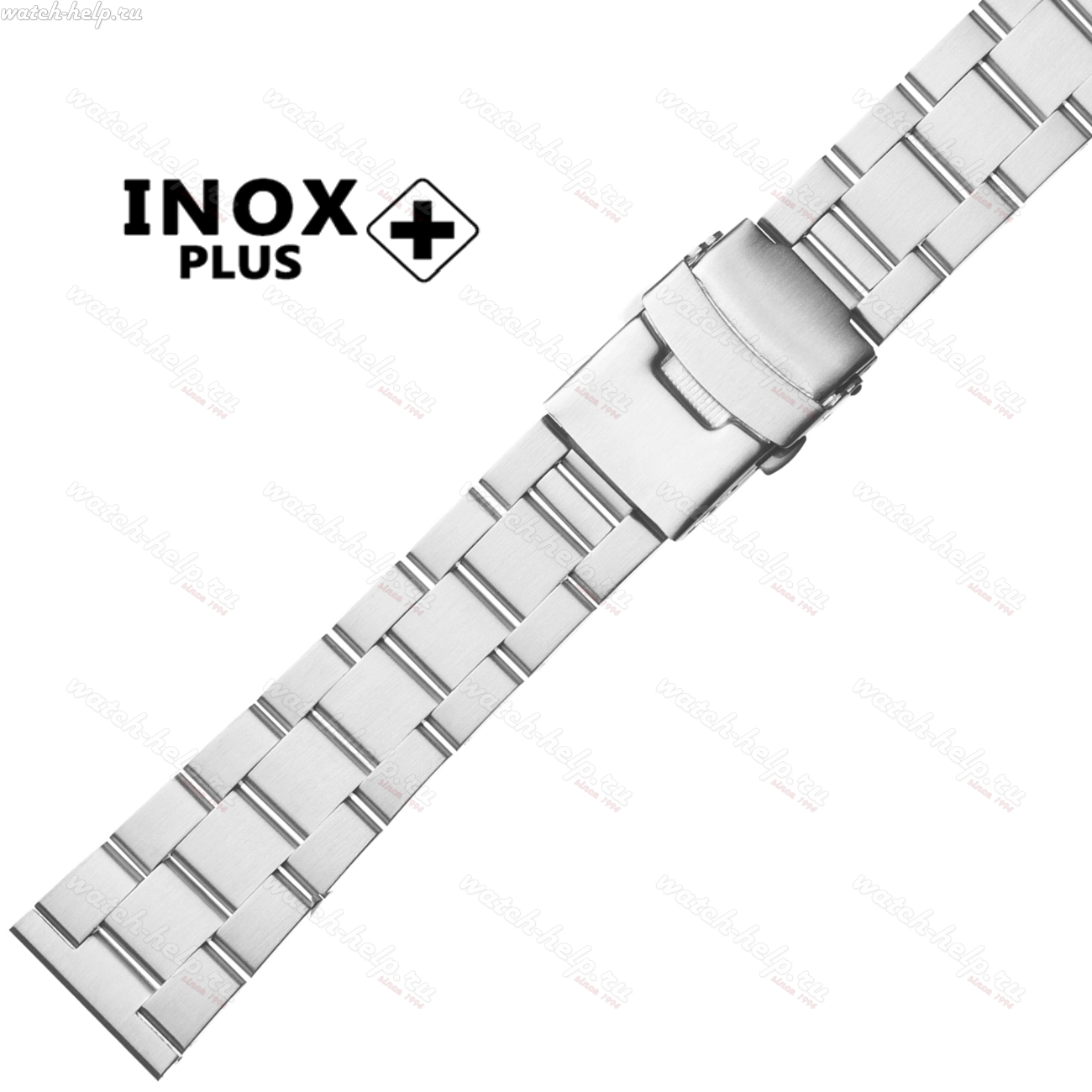 Картинка INOX PLUS G-503 Stainless steel - браслет для часов сталь матовая, сталь, Китай