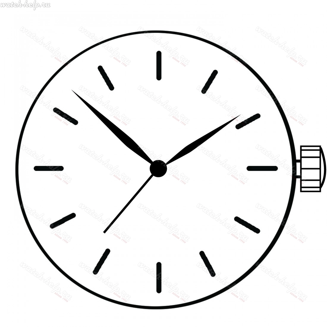 Картинка TMI AL21 - механизм для часов кварцевый 6 ¾ × 8, Япония
