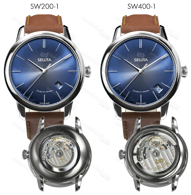 Картинка Механизм SELLITA SW400-1 A - механизм для часов механический 13 ¾, Швейцария