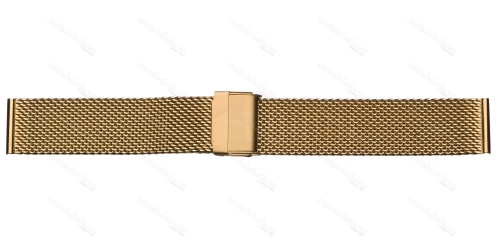Картинка INOX PLUS M-413 Gold - браслет для часов лимонное золото, сталь, Китай