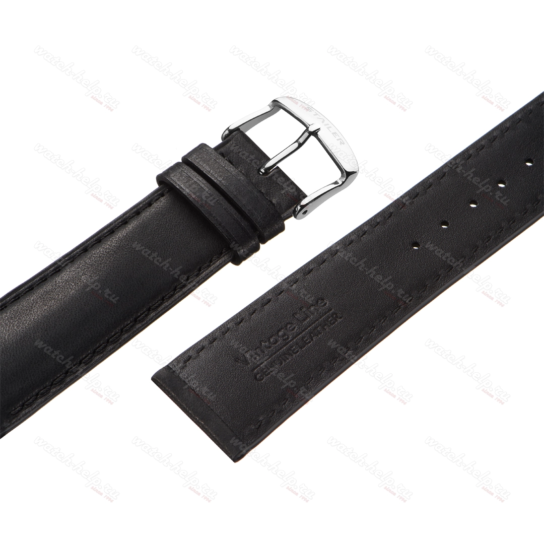 Картинка Stailer Premium 6067 Vintage - ремешок для часов синий, итальянская кожа растительного дубления, гладкий, Германия