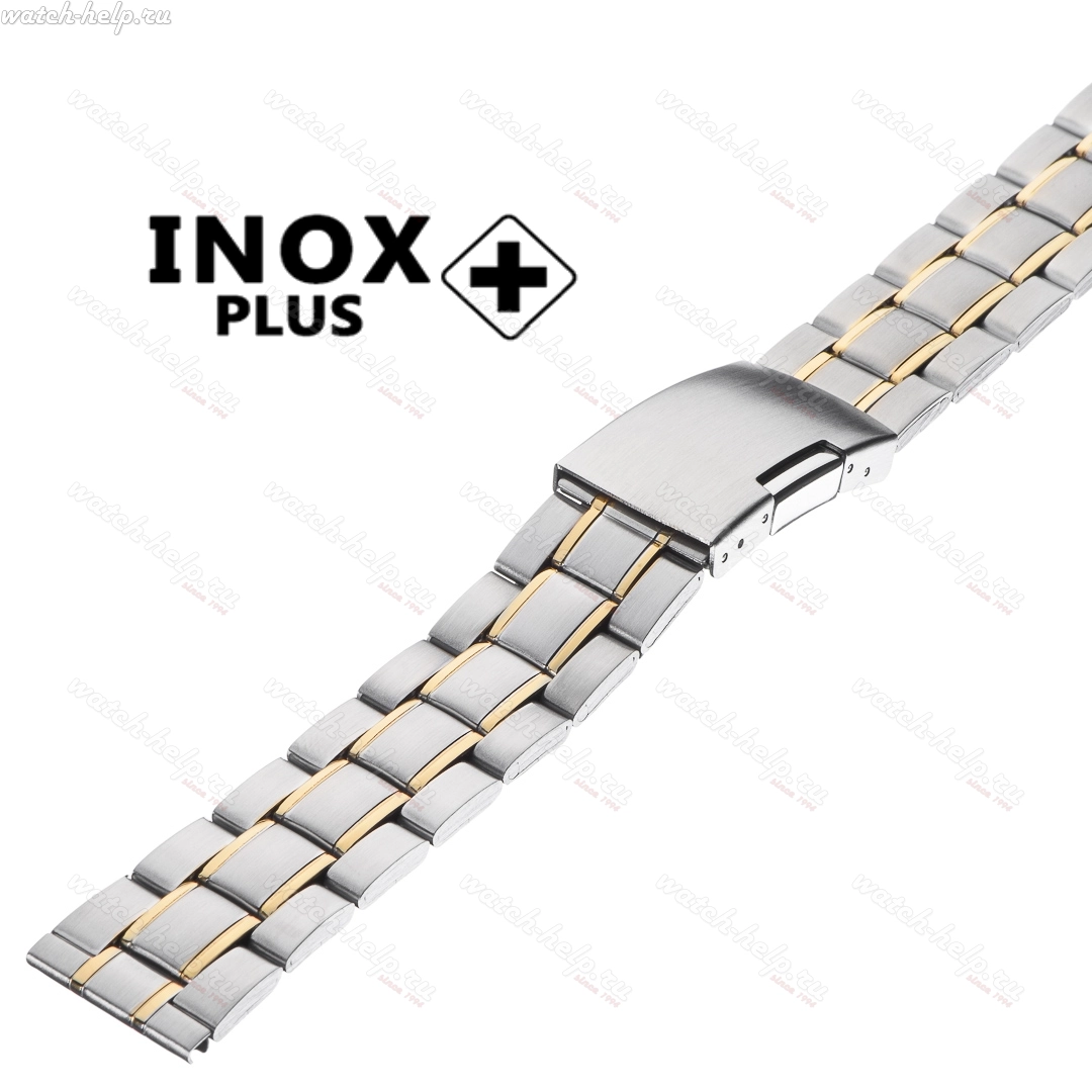 Картинка INOX PLUS V-109 Bicolor - браслет для часов, сталь, Китай