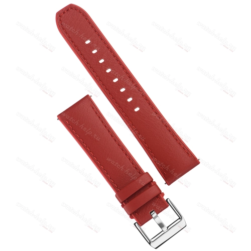 Картинка Stailer Premium 7306 Max endurance classic dani leather - ремешок для часов красный, анилиновая кожа от dani (италия), гладкий, Германия