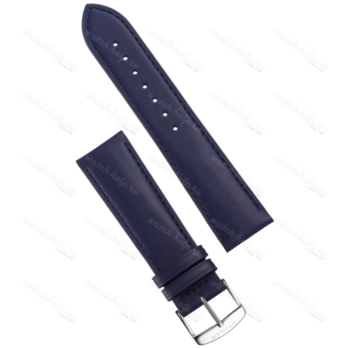 Картинка Stailer Premium 6067 Vintage - ремешок для часов синий, итальянская кожа растительного дубления, гладкий, Германия