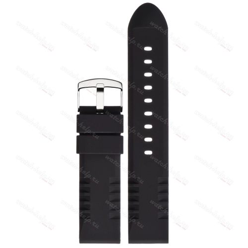 Картинка BC119 - ремешок для часов чёрный, силикон, Китай