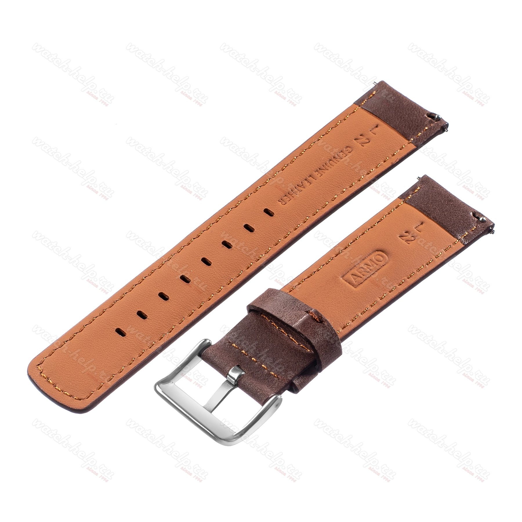 Кожаный ремешок для часов, ARMO Серия - 7702 - 22 L