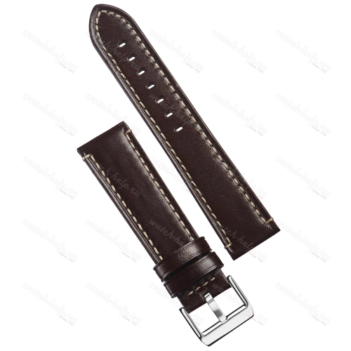 Картинка Stailer Premium 3582 Aviator - ремешок для часов коричневый, премиальная кожа full grain растительного дубления, гладкий, Германия