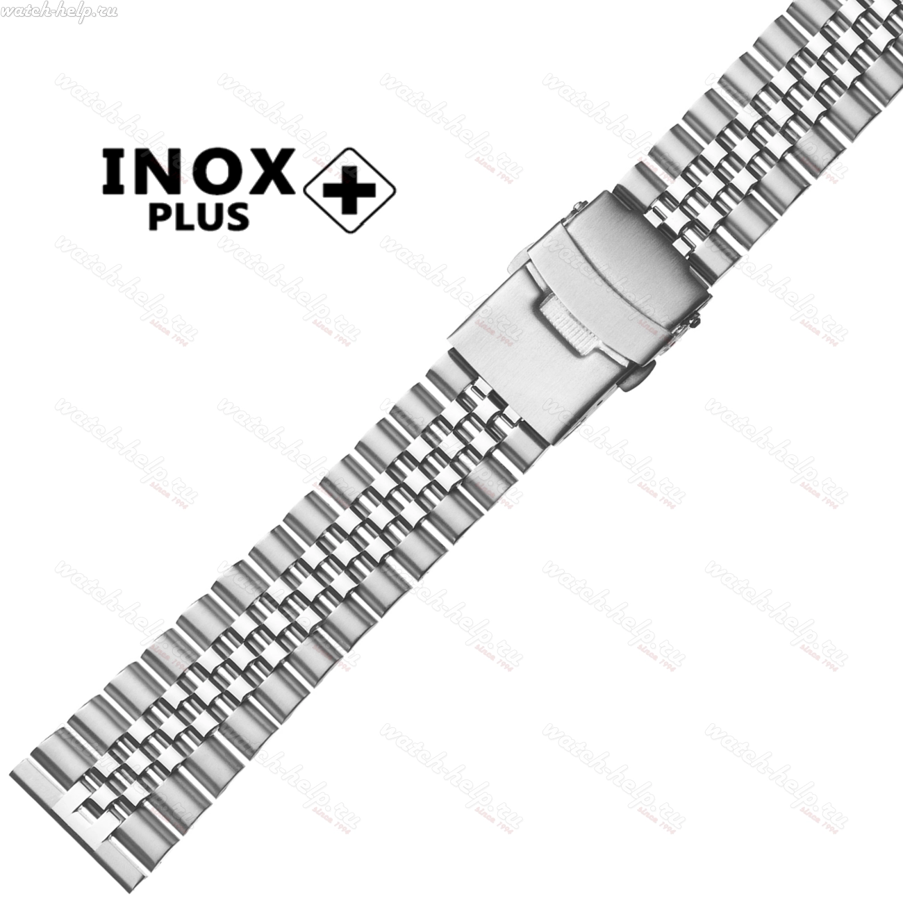 Картинка INOX PLUS G-508 Stainless steel - браслет для часов комбинированный 3, сталь, Китай