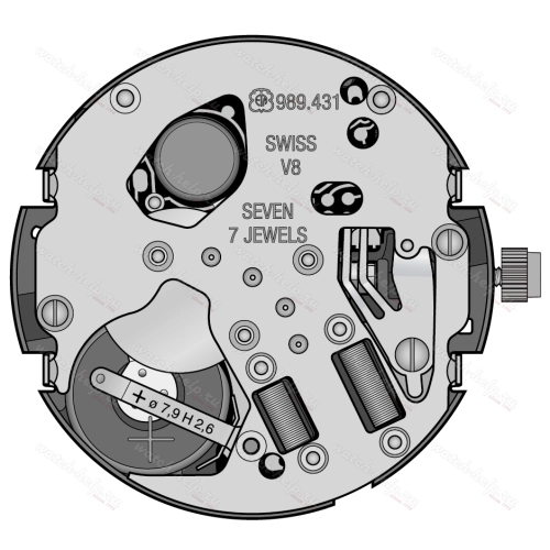 Картинка ETA 989.431 - механизм для часов кварцевый 10 ½, Швейцария