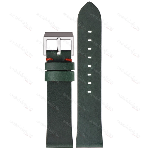 Картинка Stailer Premium 5968 Select - ремешок для часов зелёный, премиальная кожа full grain растительного дубления, гладкий, Германия