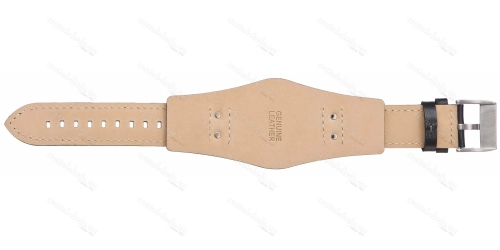 Картинка Fossil CH-2586 OEM Stailer - ремешок для часов чёрный, натуральная кожа телёнка, гладкий, Германия