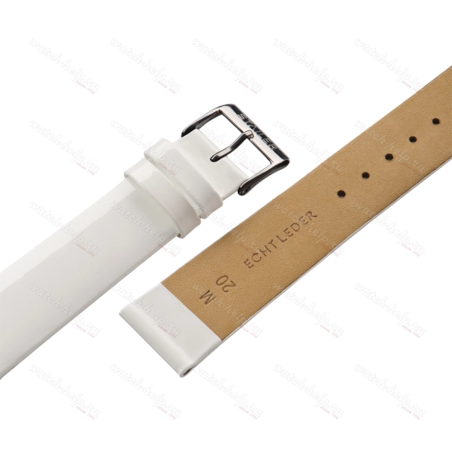 Картинка Stailer 1250 Original - ремешок для часов белый, кожа, гладкий, Германия