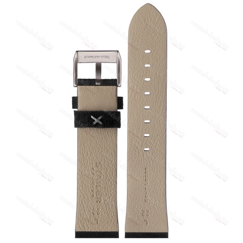 Картинка Stailer Premium 5732 Alaska - ремешок для часов коричневый, итальянская кожа растительного дубления, замша, Германия