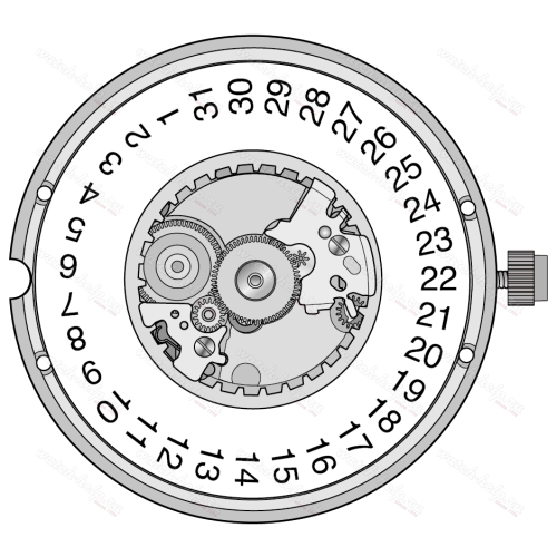 Картинка ETA 955.612 - механизм для часов кварцевый 11 ½, Швейцария