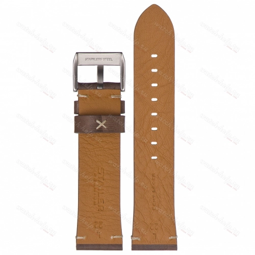Картинка Stailer Premium 5974 Select - ремешок для часов тёмно-серый, премиальная кожа full grain растительного дубления, гладкий, Германия