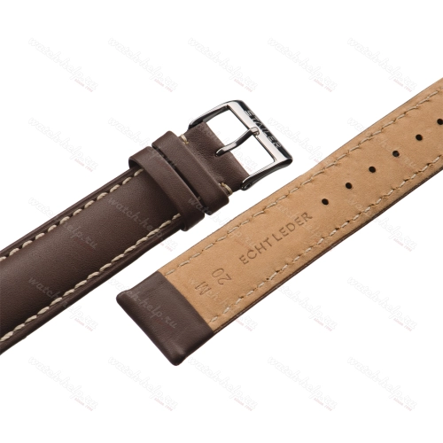 Картинка Stailer 4132 Original - ремешок для часов коричневый, кожа, гладкий, Германия