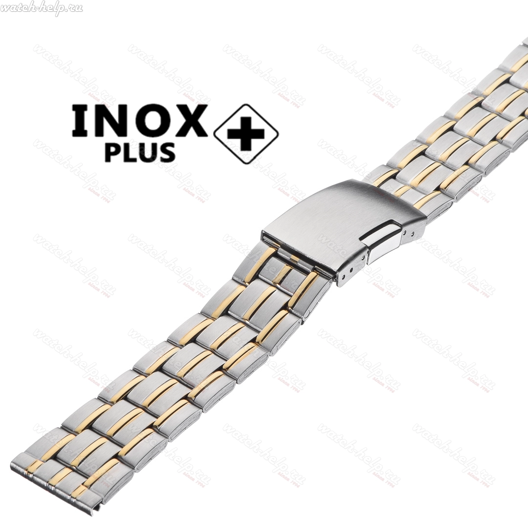 Картинка INOX PLUS V-102 Bicolor - браслет для часов, сталь, Китай