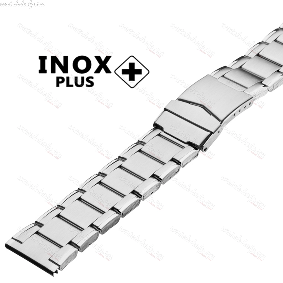 Картинка INOX PLUS N-404 Stainless steel - браслет для часов сталь полированная, сталь, Китай