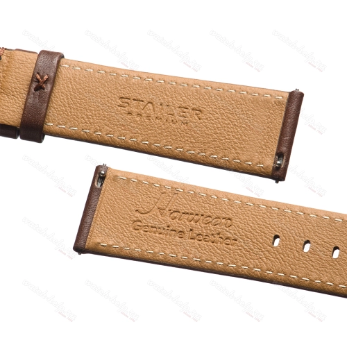 Картинка Stailer Premium 5772 Flex - ремешок для часов коричневый, кожа horween aniline latigo (сша), гладкий, Германия