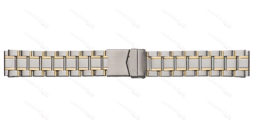 Картинка INOX PLUS N-408 Bicolor - браслет для часов комбинированный, сталь, Китай