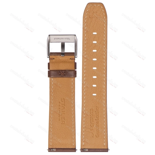 Картинка Stailer Premium 5772 Flex - ремешок для часов коричневый, кожа horween aniline latigo (сша), гладкий, Германия