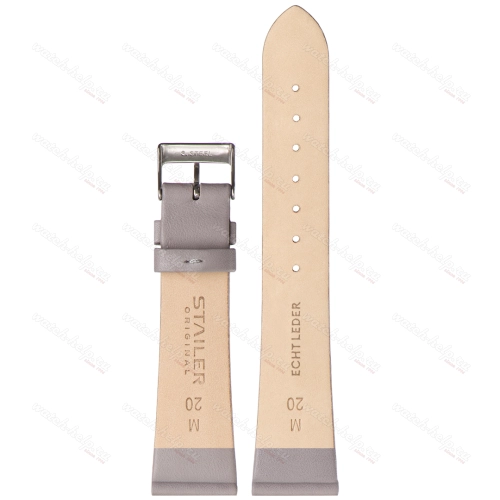 Картинка Stailer 5994 Original - ремешок для часов серый, кожа, гладкий, Германия