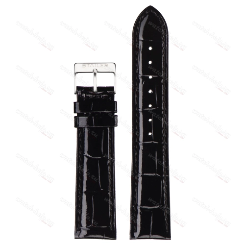 Картинка Stailer 4121 Original - ремешок для часов чёрный, кожа, аллигатор, Германия