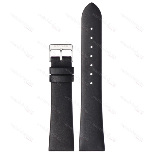 Картинка Stailer 5991 Original - ремешок для часов чёрный, кожа, гладкий, Германия