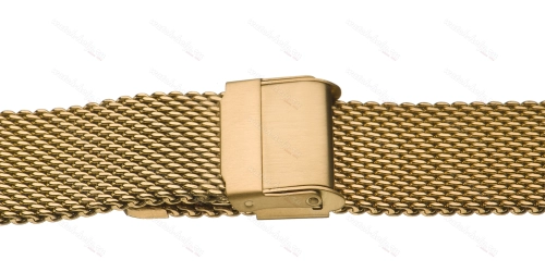 Картинка INOX PLUS M-413 Gold - браслет для часов лимонное золото, сталь, Китай
