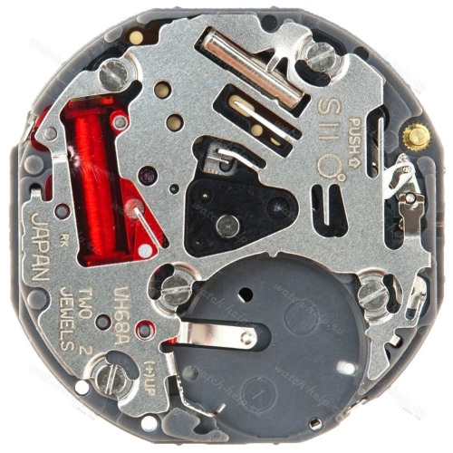 Картинка TMI VH68 Sweep second multi-eye (vh) - механизм для часов кварцевый 10 ½, Япония