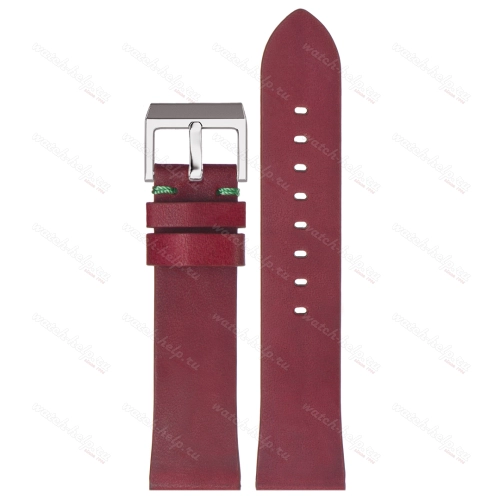 Картинка Stailer Premium 5953 Select - ремешок для часов бордовый, премиальная кожа full grain растительного дубления, гладкий, Германия