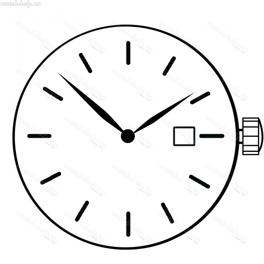 Картинка MIYOTA 9U15 Slim - механизм для часов кварцевый 10 ½, Япония