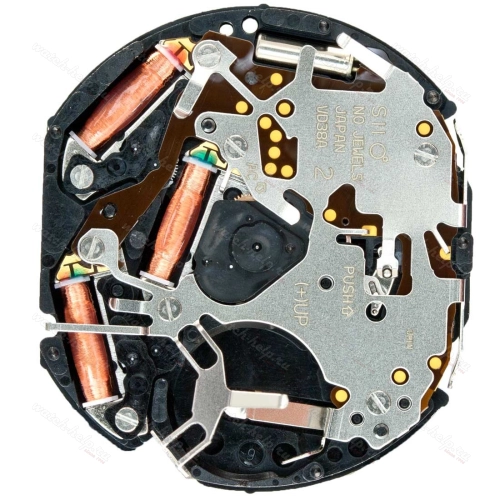 Картинка TMI VD38A Dual time movement (vd3) - механизм для часов кварцевый 12 ¾, Япония