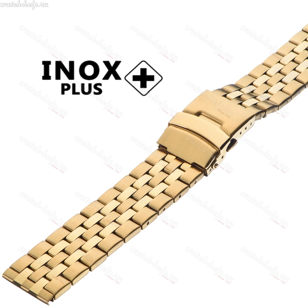 Картинка INOX PLUS V-302 IPGold - браслет для часов, сталь, Китай