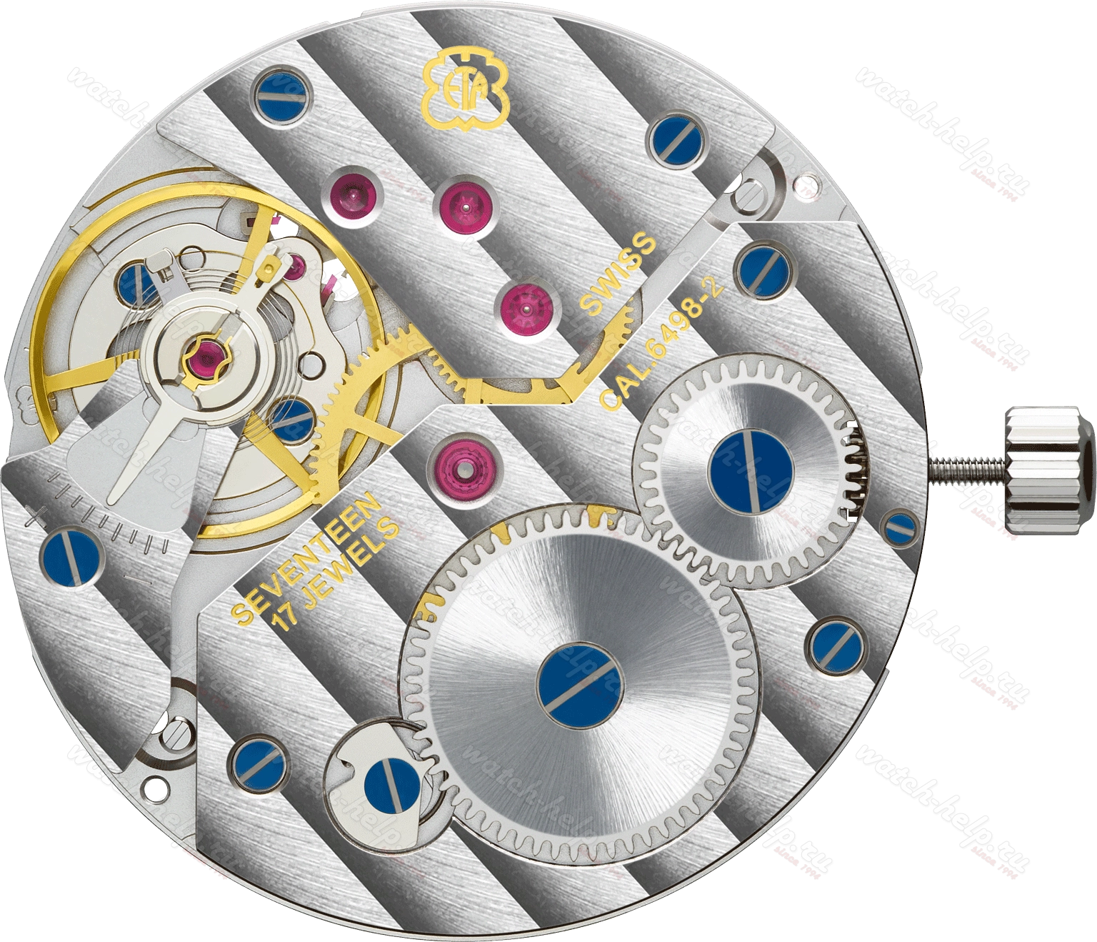 Картинка ETA 6498-2 Mecaline specialities - механизм для часов механический 16 ½, Швейцария