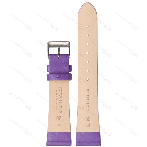 Картинка Stailer 599F Original - ремешок для часов фиолетовый, кожа, гладкий, Германия
