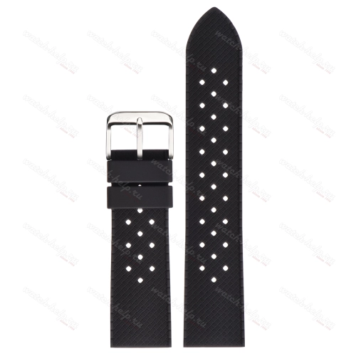 Картинка BC106 - ремешок для часов чёрный, силикон, Китай