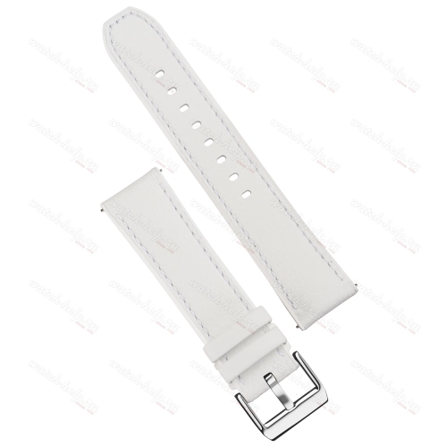 Картинка Stailer Premium 7300 Max endurance classic dani leather - ремешок для часов белый, анилиновая кожа от dani (италия), гладкий, Германия