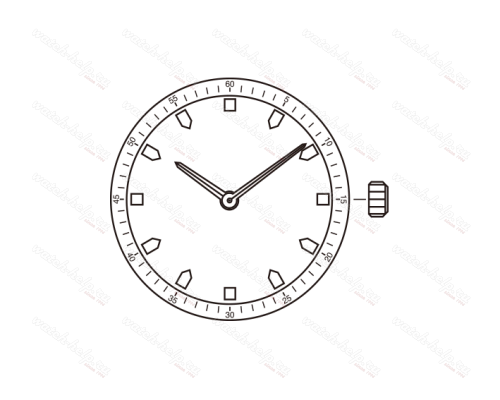 Картинка MIYOTA GL22 Slim - механизм для часов кварцевый 6 ¾ × 8, Япония