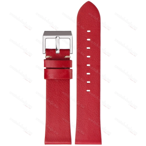 Картинка Stailer Premium 5966 Select - ремешок для часов красный, премиальная кожа full grain растительного дубления, гладкий, Германия