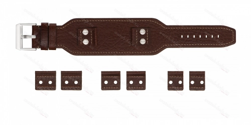 Картинка Stailer Premium 4202 Pad - ремешок для часов коричневый, кожа, буйвол, Германия