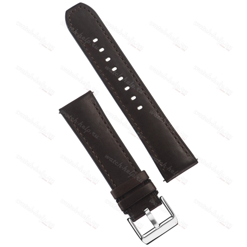 Картинка Stailer Premium 6182 Max endurance classic haas - ремешок для часов коричневый, кожа двойного дубления от tanneries haas (франция), гладкий, Германия