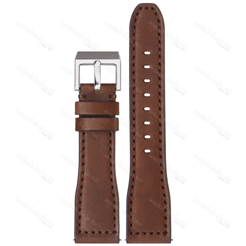 Картинка Stailer Premium 6442 Aviator new - ремешок для часов коричневый, премиальная кожа full grain растительного дубления, гладкий, Германия