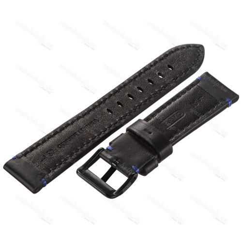 Картинка ARMO 4771 - ремешок для часов чёрный, кожа, гладкий