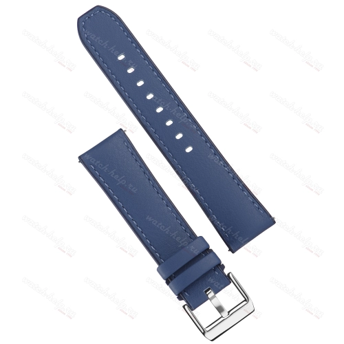 Картинка Stailer Premium 7317 Max endurance classic dani leather - ремешок для часов синий, анилиновая кожа от dani (италия), гладкий, Германия