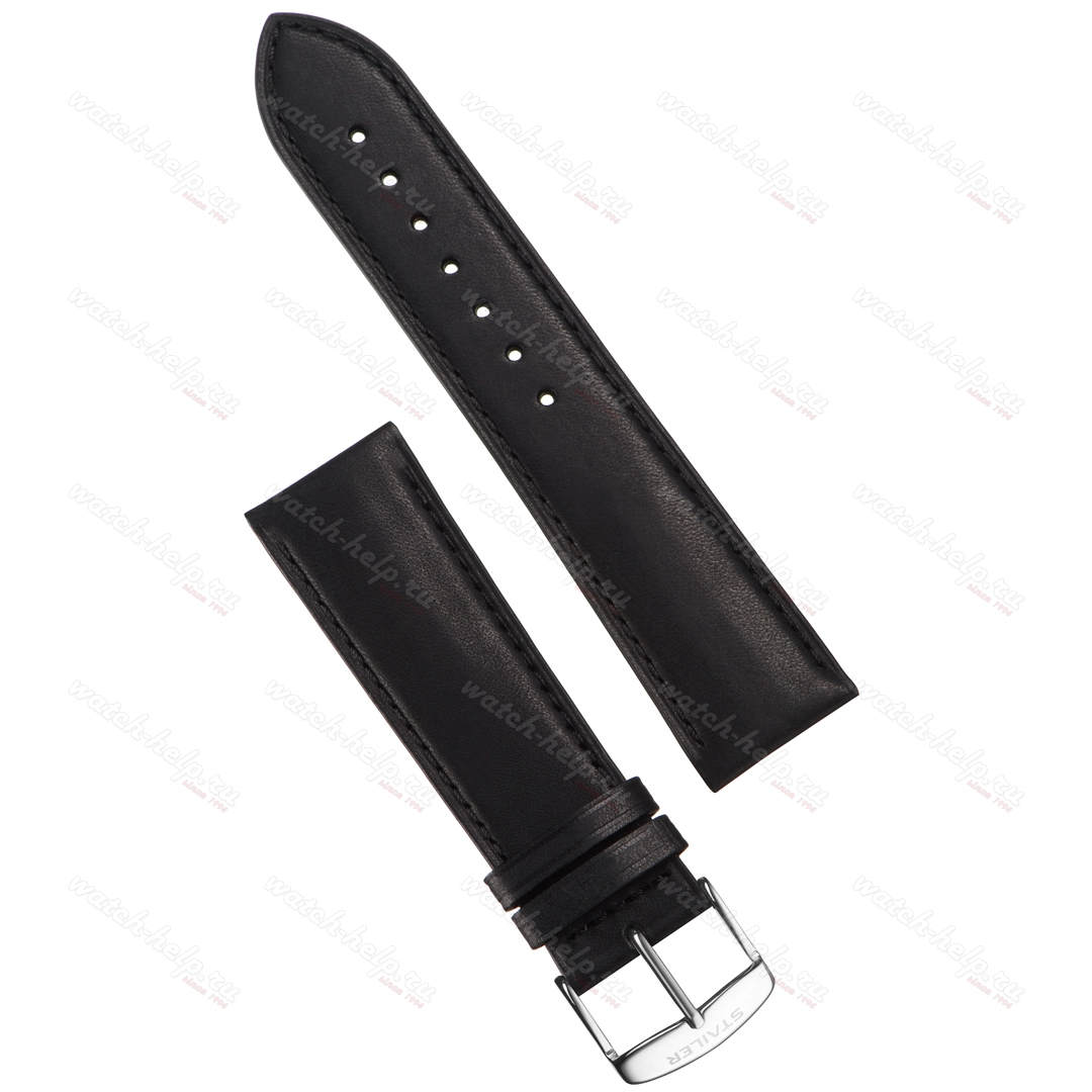 Картинка Stailer Premium 6067 Vintage - ремешок для часов синий, итальянская кожа растительного дубления, гладкий, Германия