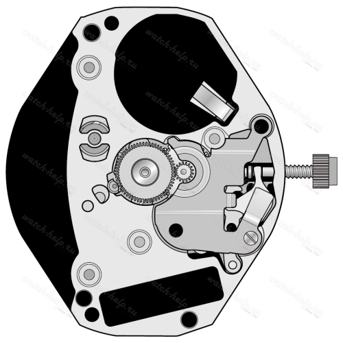 Картинка ETA 902.005 - механизм для часов кварцевый 6 ¾ × 8, Швейцария