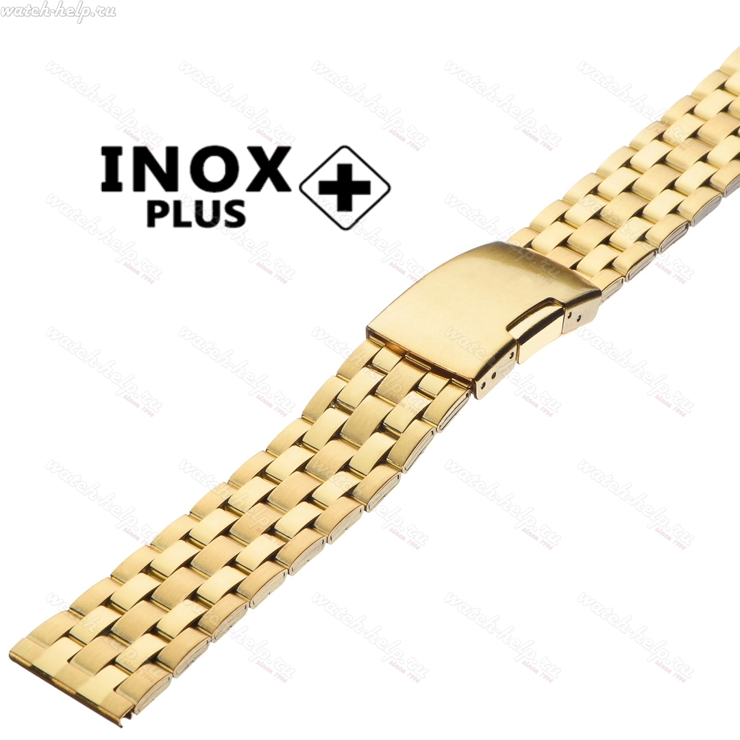 Картинка INOX PLUS V-108 IPGold - браслет для часов, сталь, Китай